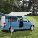 Sonnenvordach CHARLYNE 2,2x2,4m für Minicamper mit langem Radstand – Das preiswerte Vordach / Sonnensegel CHARLYNE 2.
