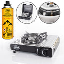 Kartuschenkocher GOURMET Gaskocher mit Zündsicherung 2.2 kW Set + Gaskartusche – Camp4