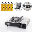 Kartuschenkocher GOURMET Gaskocher mit Zündsicherung 2.2 kW Set + Gaskartusche – Camp4