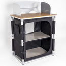 Camp4 BAMBOO QUICK MINI Campingküche Campingschrank mobile Camping Küche faltbar – Camp4