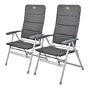 Campingsessel Grenoble 2 Stück Lehne 7fach verstellbar 120kg belastbar – Carbest