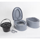 Camp4 teilbare Campingtoilette mit Toilettenpapierhalter Camping Eimertoilette – Camp4