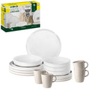 Brunner Campinggeschirr Set ODETTE 16-tlg. Melamin Geschirr 4 Personen Outdoor – Brunner