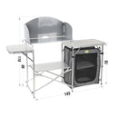 Camping Küche "Maxi" klappbar in Transporttasche, Windschutz, 30 Kg belastbar – ViaMondo