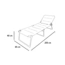 2x Via Mondo Campingliege Set "Grande Cinzo" 3 fach verstellbar Alu Rahmen comfortabel stabil – ViaMondo