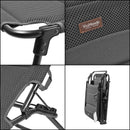 2x Via Mondo Campingliege Set "Grande Cinzo" 3 fach verstellbar Alu Rahmen comfortabel stabil – ViaMondo