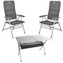 Camping Möbel Set Tisch + 2 Stühle "Grenoble" , 1x Tisch "Titan Space" – Carbest