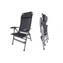 Via Mondo Campingstuhl Comfort II, Alu Klappstuhl mit 7 Pos. inkl. Kopfstütze – ViaMondo