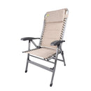 4x Via Mondo Campingstuhl Cozy Relax II, Klappstuhl 7 Pos. breite Armlehnen, Alu – ViaMondo