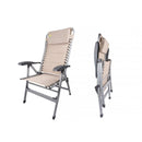4x Via Mondo Campingstuhl Cozy Relax II, Klappstuhl 7 Pos. breite Armlehnen, Alu – ViaMondo
