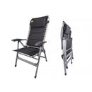 2x Via Mondo Campingstuhl Cozy Relax II, Klappstuhl 7 Pos. breite Armlehnen, Alu – ViaMondo