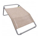 Via Mondo Campingstuhl Cozy Relax II Beige, 7 Pos. Klappstuhl, inkl. Fußstütze – ViaMondo