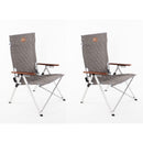 2x Campingstuhl JOPLIN Deluxe Klappstuhl Alu Faltstuhl verstellbar inkl. Tasche – Holiday Travel