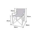 Camp4 Toscana Luxus Campingstuhl Klappstuhl , Alugestell , inkl Packtasche – Camp4