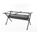 Campingtisch Bambus-Rolltisch 140x80cm Aluminium Gartentisch Klapptisch mit Netz – So macht Camping Spaß!
