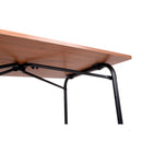 Campingtisch Klapptisch 100x68cm Gartentisch klappbar in Bambus-Optik, Aluminium – So macht Camping Spaß!