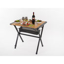 Campingtisch Bambus-Rolltisch 80x60cm Aluminium Gartentisch Klapptisch mit Netz – So macht Camping Spaß!