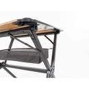 Campingtisch Bambus-Rolltisch 80x60cm Aluminium Gartentisch Klapptisch mit Netz – So macht Camping Spaß!
