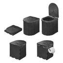 Mobile Campingtoilette faltbar Camping WC Toilette mit Deckel Reisetoilette – APT