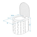 Mobile Campingtoilette faltbar Camping WC Toilette mit Deckel Reisetoilette – APT