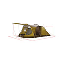 Campingzelt Dakota Z5 Deluxe 4-Personen-Familienzelt mit 2 Kabinen, 510x290cm – Reimo