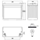 Carbest Deep-Cycle AGM Power Line Batterie 134Ah Servicebatterie für Reisemobile – Carbest