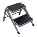 Doppeltrittstufe klappbar Camping Trittstufe Wohnwagen Wohnmobil Einstiegshilfe – Carbest