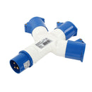 CEE Mehrfachadapter 3er Verteiler IP44 16A Frankreich – Dieser CEE 3 fach Verteiler darf bei keinem Frankreich Urlaub fehlen.