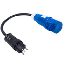 CEE Neopren Adapter Schweiz 40cm 3x2,5mm², 3polig, VDE Adapterkabel – PAT