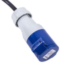 CEE Neopren Adapter CEE auf Schuko 200-250V, 16A, 3polig, 40 cm, VDE – Haba