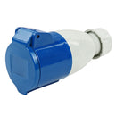 CEE Kupplung | CEE 3 Polig | 240V 32A | Blau | IP44 | – APT
