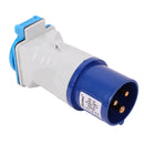 CEE Adapter CEE auf Schuko 200-250V, 16A, 3polig, 12 cm, Ip44 – CEE Adapter auf Schuko zum Anschluss an CEE Steckdosen.