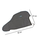 Deichselhaube "Luxus" Grau extra starkes 600D Polyester 61 x 82 cm – Bo-Camp