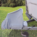 Deichselhaube Grau PVC 87,5 x 61 cm inkl. Befestigungsbänder – Carbest