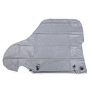 Deichselhaube Grau PVC 87,5 x 61 cm inkl. Befestigungsbänder – Carbest