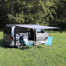deiwo Premium Bus Sonnendach Sonnensegel grau 250 x 240 cm – Deiwo