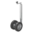 Doppelstützrad mit Vollgummireifen Stützrad 48mm 200x50mm Anhänger Bugrad – APT
