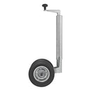 Stützrad Doppelstützrad 48mm Vollgummireifen Naturkautschuk 200x50mm Anhänger – APT