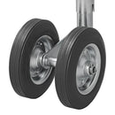 Stützrad Doppelstützrad 48mm Vollgummireifen Naturkautschuk 200x50mm Anhänger – APT