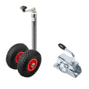Zwillingsstützrad 300Kg 48mm PU-Rad Doppel Stützrad inkl. Stahl Klemmschelle – APT