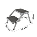 Doppeltrittstufe | inkl Filz-Fussmatte | gummiert | 4kg | bis 150 kg | – Haba