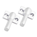 Stauklappen Dreh Riegel 2er Set Chrom Vorreiber 5 mm Grundplatte – Freizeitschmiede
