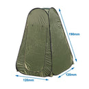 Duschzelt Pop Up 120 x 120 x 190 cm , Jagdgrün , inkl Tragetasche + Heringe – ProPlus