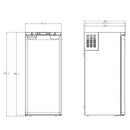 Carbest Einbaukühlschrank mit Gefrierfach, 90L, Wohnmobil Wohnwagen Kühlschrank – Carbest