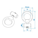 2er Set Endstopper für Kederschiene 6 - 8 mm Kederstopper Stahl Blockierungskit – ProPlus
