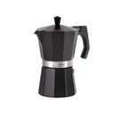 Camping Kaffeebereiter Espressokocher 6 Tassen 350ml Alu schwarz für Gasflamme – Camp4
