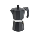 Camping Kaffeebereiter Espressokocher 6 Tassen 350ml Alu schwarz für Gasflamme – Camp4