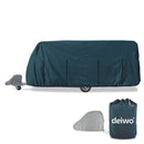 Deiwo Essential Wohnwagen Schutzhülle 550x220x250cm inkl Deichselhaube Abdeckung – Deiwo