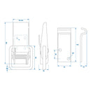 2er Set Spannverschluss Exzenterverschluss verstellbar 140x7mm inkl. Gegenhalter – APT