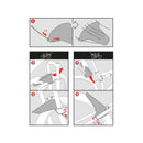 2x Zefal Mudguard Deflector Lite M, 28 g, 26x23 cm, 26”, 27,5”, 29” – Zefal